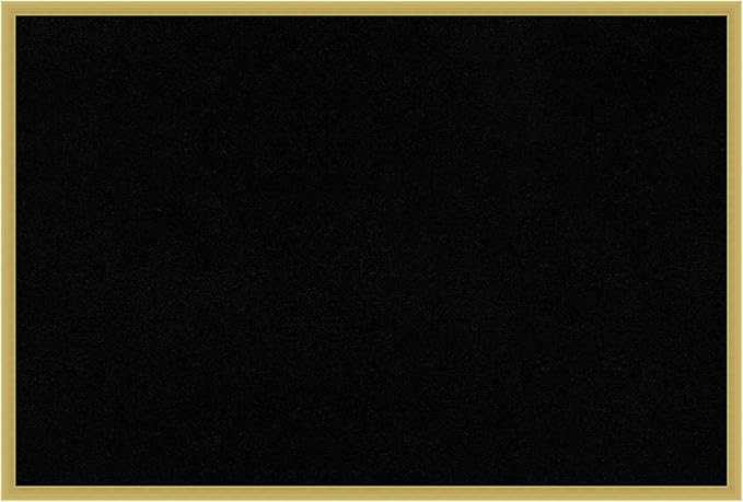 Amanti Art Black Cork Board for Wall, 25x37 Vision Board with Gold Wood Frame, Large Corkboard Office Decor for Home Organization, Modern Contemporary Corkboard Pinboard to display items for home
