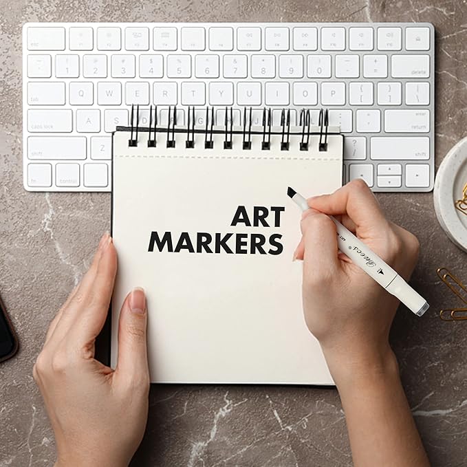 Alcohol Markers: Double Tipped Art Marker, 60 Count, suitable for Adults Artists Painting, Coloring Drawing Sketching, Multicolor