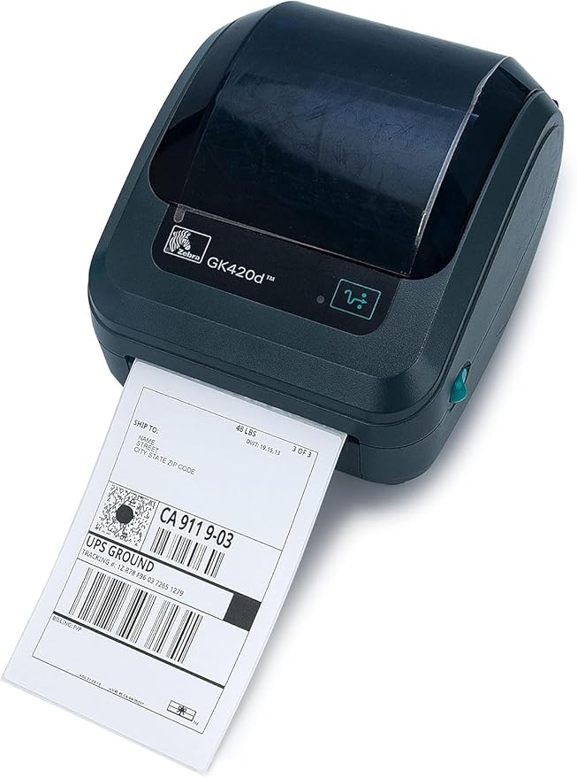 L LIKED 4000 Fanfold 4" x 6" Direct Thermal Labels, with Perforated line for Thermal Printers - Compatible with Zebra & Rollo Printer