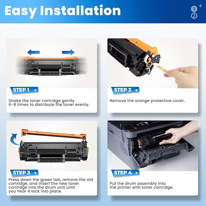 148X 148A High Yield Toner Cartridge 2 Pack with Chips Compatible Laser Jet Pro 4001n 4101fdw 4001dn for HP148X HP148A W1480A Black Toner Cartridges for HP 148X HP 148A for HP MFP 4101fdw 4101fdn