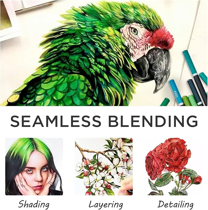 PRINA Art Supplies 120 Colors Colored Pencils Set for Adults Coloring Books with Sketchbook, Professional Vibrant Artists Coloring Pencils for Drawing Sketching Blending Shading, Soft Core Oil Based