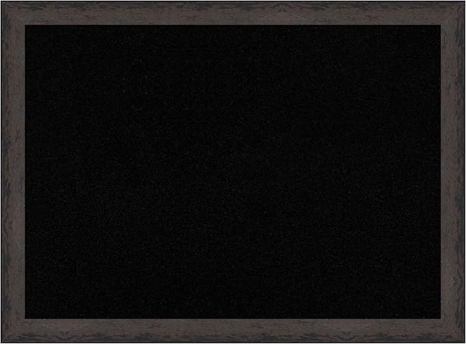Amanti Art Black Cork Board for Wall, 23x31 Vision Board with Black Wood Frame, Medium Corkboard Office Decor for Home Organization, Modern Corkboard Pinboard to Display Items for Home Organization