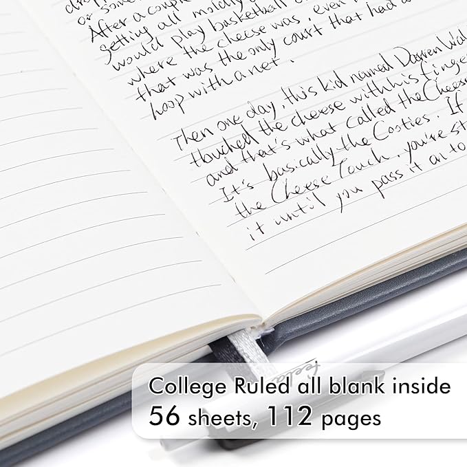 feela 6 Pack Pocket Mini Notebooks Bulk, Small Cute Memo Notepads Hardcover College Ruled Lined Journals with Pen Holder for School Business Work, with 6 Black Pens, 3.5”x 5.5”, A6, Gray