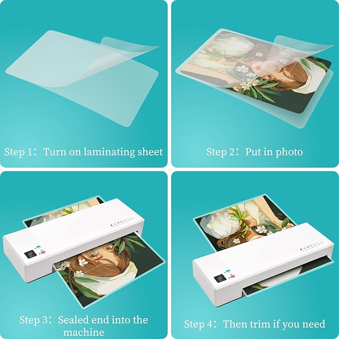 3 mil Thermal Laminating Pouches, Clear 9 x 11.5 Inch Laminating Sheet Paper for Thermal Laminator, Holds US Letter Size Laminate Sheets (30 Pack)
