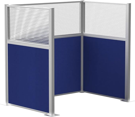 Versare Hush Panel Cubicle Kit | Workstation Partition Walls | Sound Dampening Cubicle Walls | Partitions for Desks