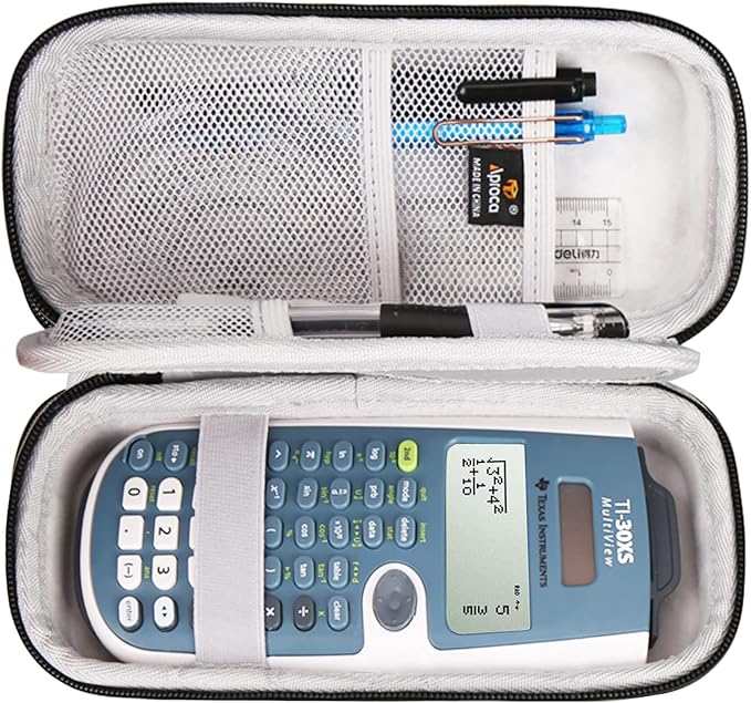 Aproca Hard Travel Storage Carrying Case, for Texas Instruments TI-30XS MultiView Scientific Calculator and Accessories (Case Only)