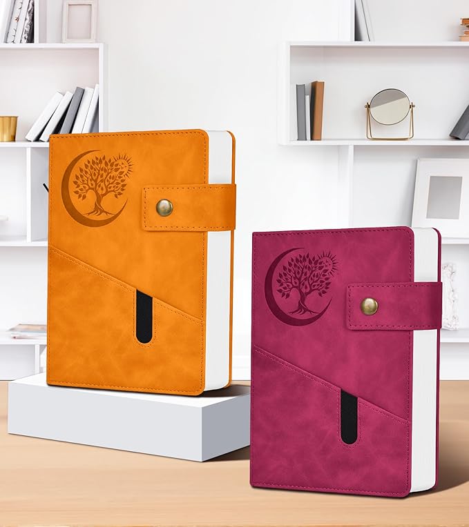 365 Page Thick Lined Journal Notebook for Men Women, A5 Leather Journals for Writing, Hardcover Notebooks for Work, School, Note Taking,Travel, Business,Personal Diary, College Ruled 5.9" x 8.4"