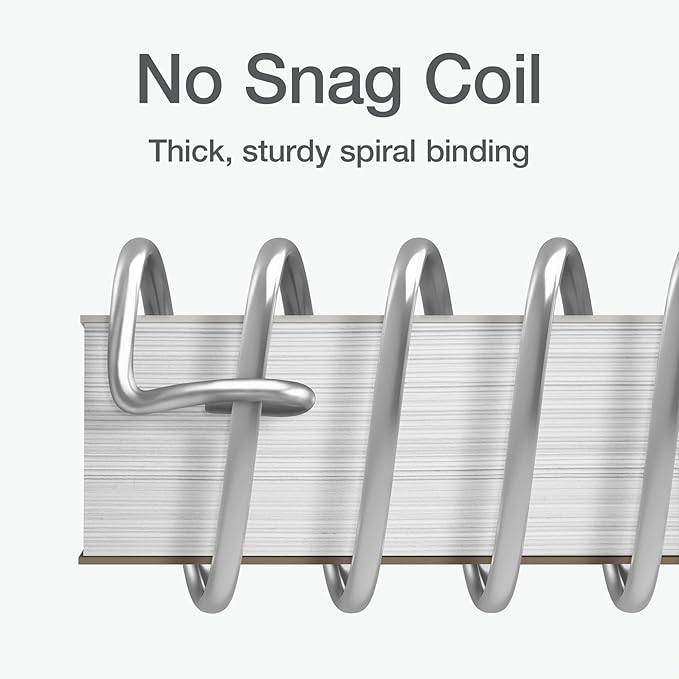 Oxford Spiral Notebooks, 3 Pack, 1 Subject, College Ruled Notebooks for School, 8 x 10.5 Inches, 70 Sheets, Assorted Pastel Colors, Back to School Supplies (1002540)