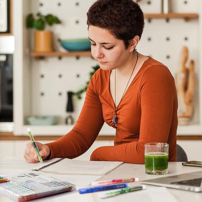 Shuttle Art Liquid Ink Rollerball Pens, 15 Colors (10 Bright + 5 Vintage) Quick Drying 0.5mm Extra Fine Point Long Lasting for Writing Journaling Taking Notes Doodling School Office Home