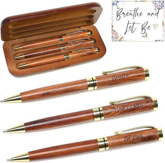 Mindfulness Gifts for Office Decor Meditation Relaxing Stress Relief Gift for Women Men Wellness Relaxing Gift Self Care Kits Pens Inspirational Therapist Social Worker Counselor Mental Health Gifts