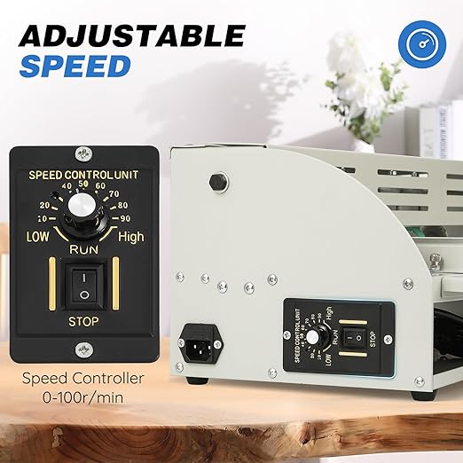 Mxmoonant Electric Creasing Machine with Adjustable Speed 0-100r/min, Paper Creaser Perforator Cutter Folder for Cards Invitations Tickets 110V