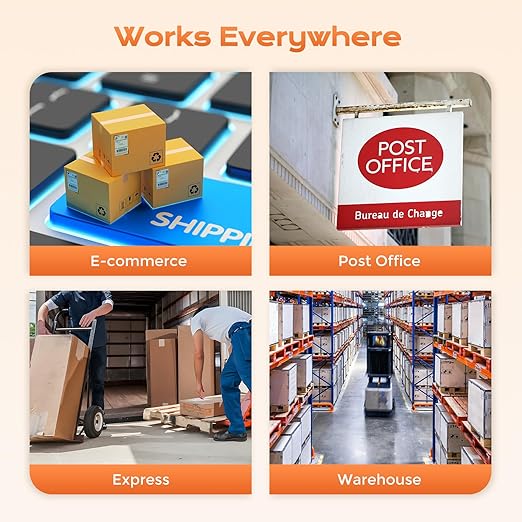 Bonvoisin Postal Scale Digital 300kg/ 660lb Parcel Shipping Scale kg/oz/lb Switchable, Heavy Duty Package Scale for Weighing Boxes/Luggage with Stainless Steel Platform 4 AA Batteries & Power Adapter