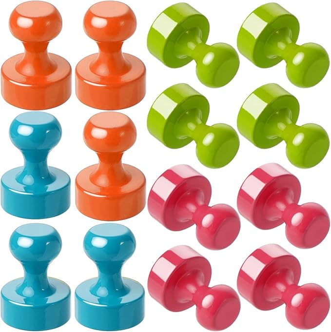 VNDUEEY 16Pcs Refrigerator Magnet Fridge Magnets, Whiteboard Magnets, Strong Metal Magnets for Kitchen, Office, School, Adults, Cruise Magnetic Decor (Multi Color)