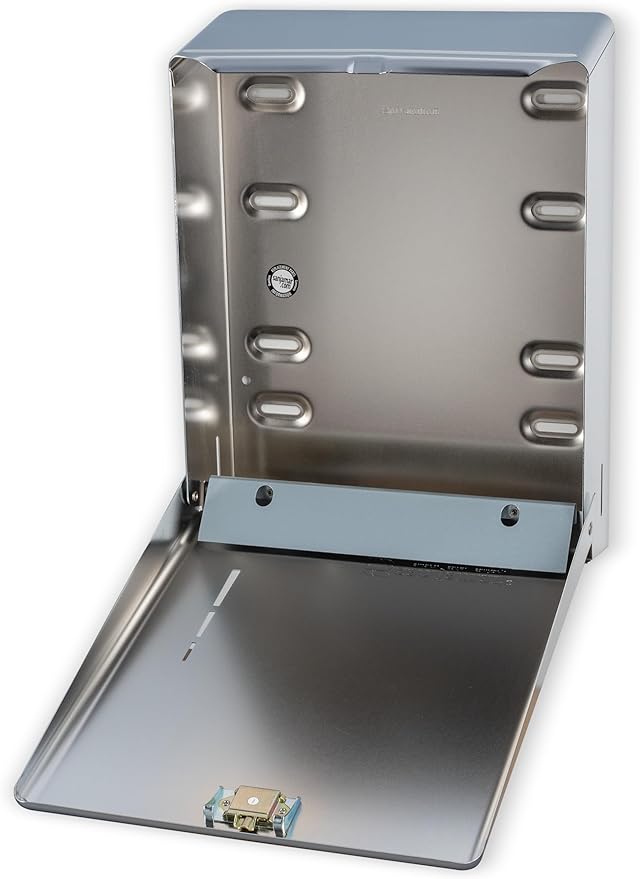 San Jamar T1900XC C-Fold/Multifold Commercial Towel Dispenser, 500 Multifold / 300 C-Fold Towel Capacity, Chrome 14.8" x 11.4" x 4"