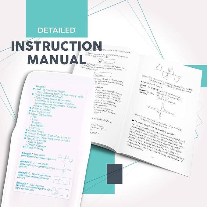 Scientific Calculator with Graphic Functions - Multiple Modes with Intuitive Interface - Perfect for Students of Beginner and Advanced Courses, High School or College