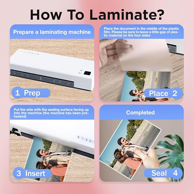 Matte Laminating Sheets 9 x 11.5 Inches, 3 Mil Thick, 50 Pack,Clear Anti-Glare 8.5 x 11 Matte Thermal Laminating Pouches for Letter Size (50)
