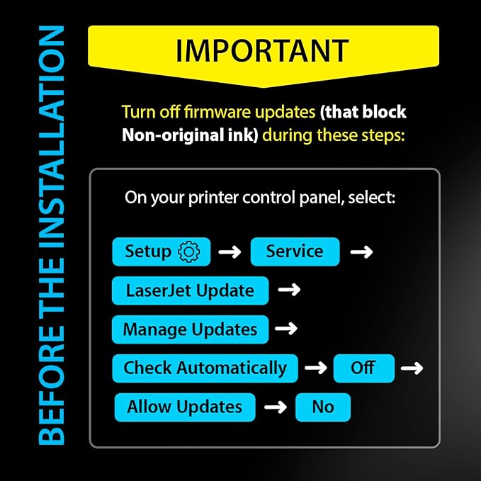 Smart Ink Compatible 206A Toner Cartridge Replacement for HP 206A Toner Cartridges (2 Black Combo Pack) 206X with Chip to use with Color Laserjet Pro MFP M283fdw M283cdw Laserjet Pro M255dw M255nw