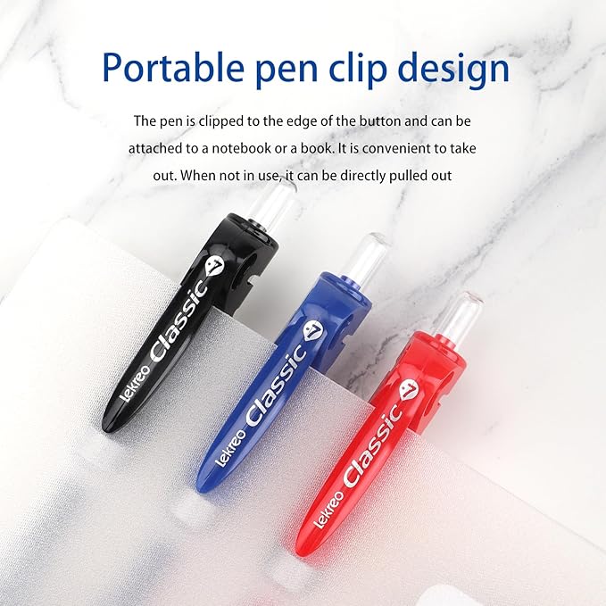 Classic Retractable Gel Roller Pens, 0.7mm Fine Point (Black Ink- 12 Packs)
