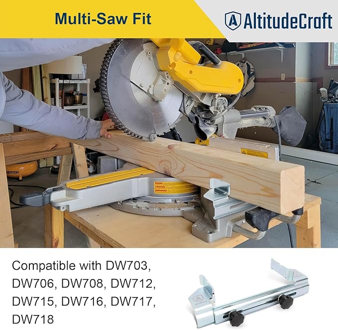 Miter Saw Crown Stops & Protractor Set – Precision Angle Tool Kit for Accurate Crown Molding, Trim, and Carpentry Work