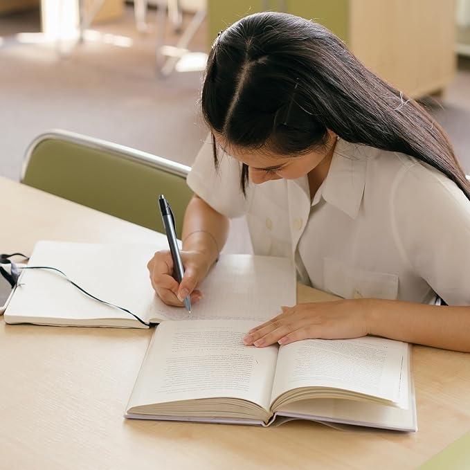 Retractable Black Ballpoint Pen for Smooth Writing 1.0mm Medium Pack of 100, Click pens with Comfort grip, Idea for Journaling, Planner, Note Taking Office School Supplies