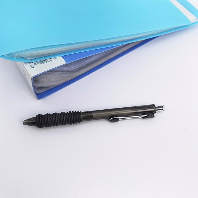 Fengtaiyuan Black Ink, 1.0mm, Retractable Gel Ink Rollerball Pens, Bold Point, Comfortable Grip, Easy Hold, Writting Smooth, 6 Pack (BlackZS10P6)