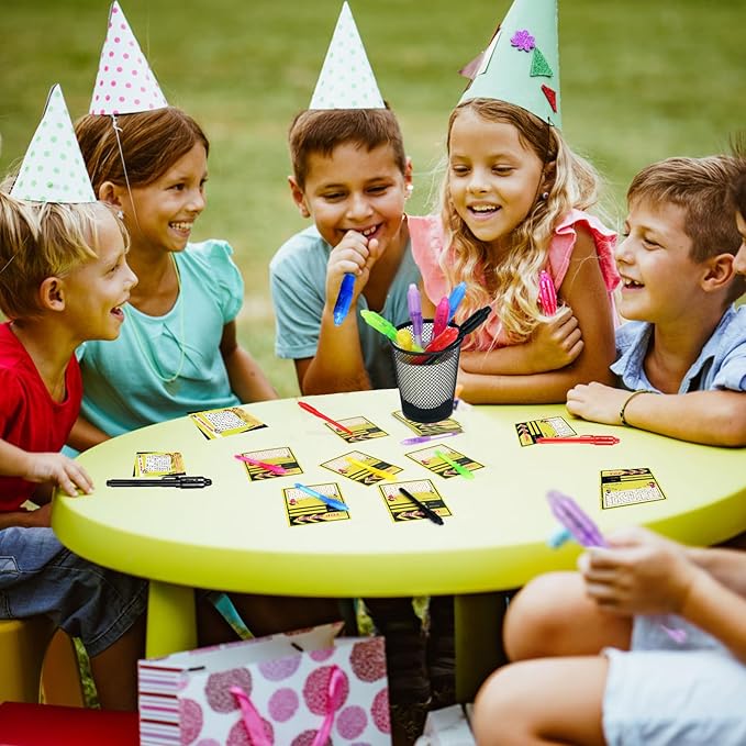 D&N Lifestyle 24 pcs UV Invisible Ink Pens with Word Search & Maze Activities Cards, Education & Party Favors, End of School Year Gift, Birthday, Halloween, Christmas, Goodie bag stuffers