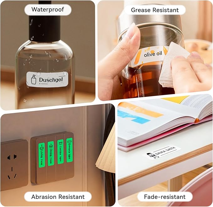 NIIMBOT Label Maker Machine Bluetooth Label Printer for School Home Office Organization, Wireless Mini Labeler D110 Upgraded Version, Label Machine with Label, Green