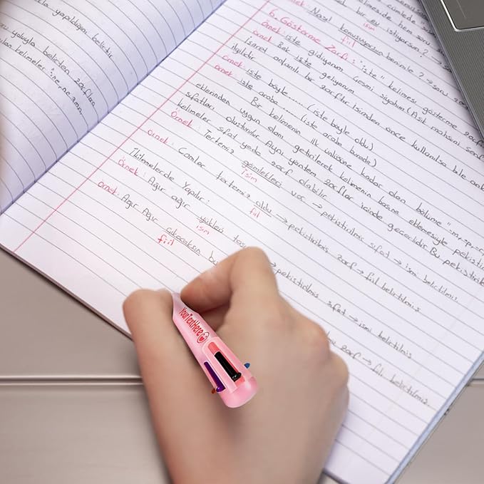 Custom 6-In-1 Multicolor Ballpoint Pen 0.5mm Tip Personalized Pens with Text Logo Name Printed Customized Pens Gift for Businesses School Office Employee Exhibition, 280PCS