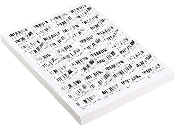 Coopaty 30-Up FBA Labels 1" x 2-5/8" Address Label for Laser & Ink Jet Printers (500 Sheets, 15000 Labels)