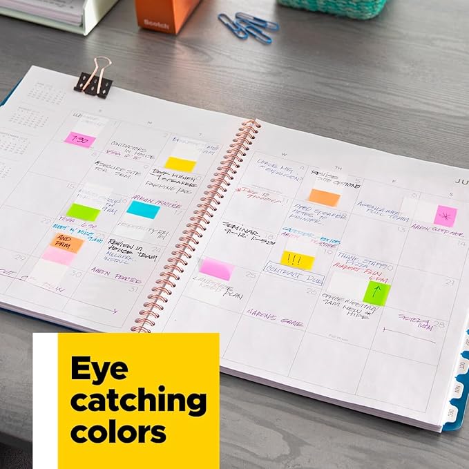 Post-it Flags Combo Pack, 4 On-The-Go Dispensers/Pack, 120 .94 in Wide and 200 .47 in Wide Flags, Assorted Colors (683-XL1)