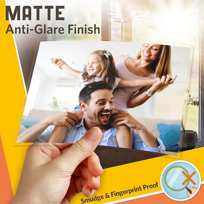 Matte Thermal Laminating Pouches, 11.5 x 17.5 Inches, Matte Finish, 3 Mil Thick, 50 Pack, Suited for Menu Size Laminating Sheets 11 x 17