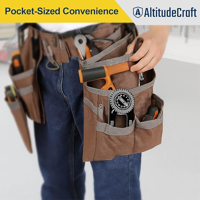 Precision Aluminum Miter Saw Protractor | 7.28-Inch Rust-Resistant Angle Finder with 360° Rotation & Laser-Engraved Scales for Accurate Miter Cuts