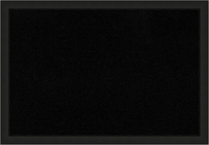 Amanti Art Black Cork Board for Wall, 27x39 Vision Board with Black Wood Frame, Large Corkboard Office Decor for Home Organization, Casual Corkboard Pinboard to Display Items for Home Organization in