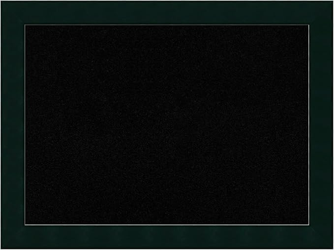 Amanti Art Black Cork Board for Wall, 24x32 Vision Board with Black Wood Frame, Medium Corkboard Office Decor for Home Organization, Modern Corkboard Pinboard to Display Items for Home Organization