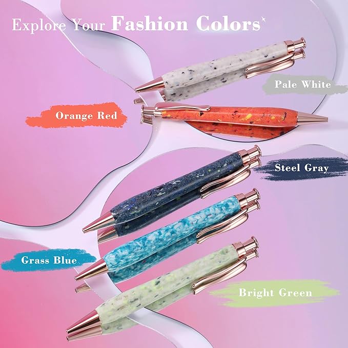 KARUS Gift Pen Set, Sustainable Refillable Ballpoint Pens with Black Ink, Stylish, Smooth Writing Pens for Women, Men, Office, Journaling, School, Thoughtful Gifting