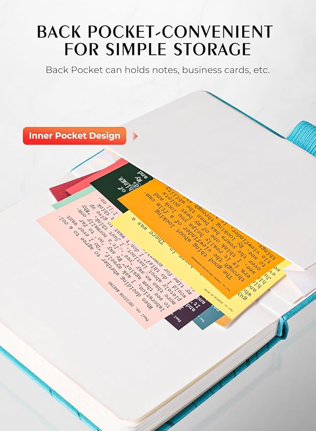 AISBUGUR Pocket Notebook, Small Notebook, 2-Pack Total 320 Pages,3.7" x 5.7" Pocket Notebook (2 Pack, Sky Blue Wave)