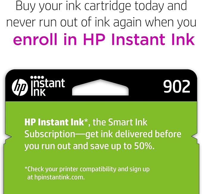 HP 902 Cyan, Magenta, Yellow Ink Cartridges for HP Printers | Works with Printer Series: OfficeJet 6950, 6960; OfficeJet Pro 6960, 6970 | Eligible for Instant Ink | T0A38AN