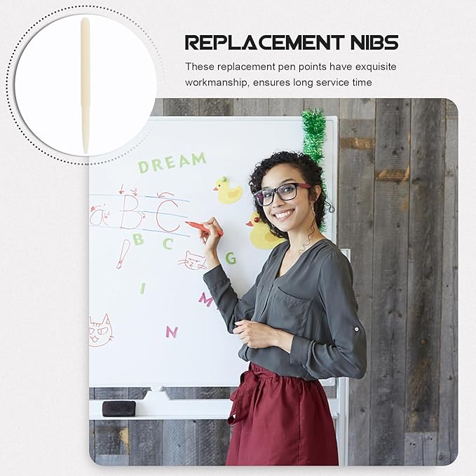 STOBOK 30Pcs Pen Tips Acrylic Paint Marker Nibs Replacement Nib Tips Paint Markers Painting Pens Nib Permanent Marker Pen 2MM