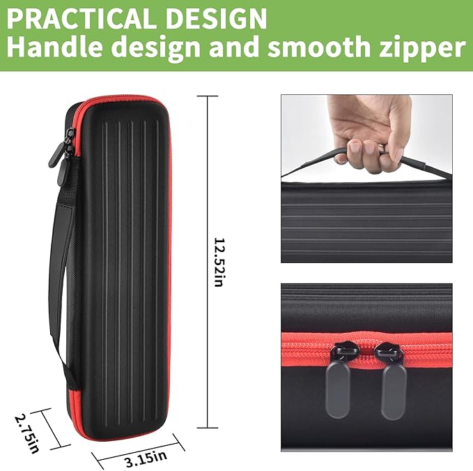 ALKOO Case Compatible with Epson Workforce ES-50/ ES-60W/ ES-55R/ ES-65WR/ DS-30/ DS-70/ DS-80W Portable Sheet-Fed Document Scanner, Storage for Epson Scanner for PC and Mac- Black (Box Only)