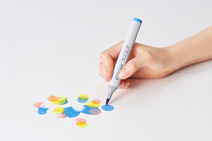 Copic Sketch, Alcohol Markers, 6 Colors Dual Brush Tip Art Marker for Adults, Permanent Blendable Sketch Markers for Coloring Drawing & Illustration Art - Perfect Primaries