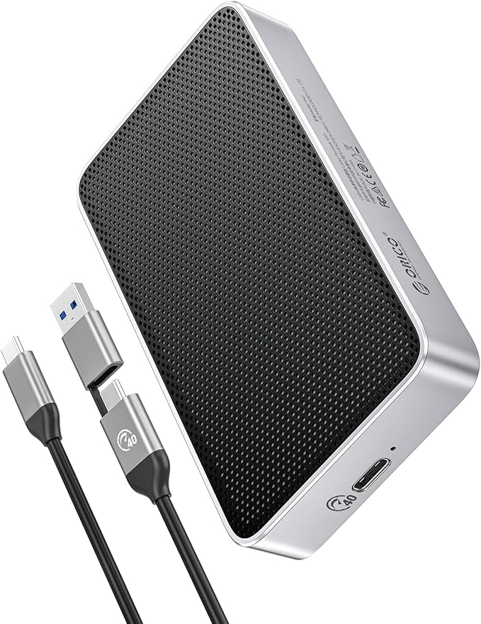 ORICO 1TB USB4.0 External SSD 3800MB/s(40Gbps) - Ultra-Fast Portable NVMe SSD, Compatible with Thunderbolt 3/4, Fanless Aluminum Design for Photographers, Video Editors X40