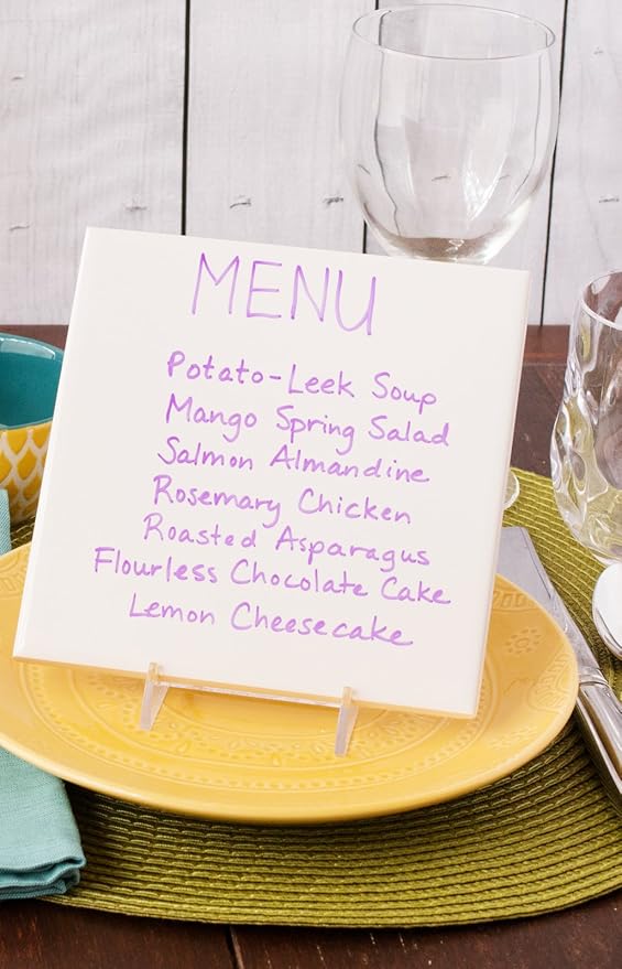 Cestari Purple Liquid Chalk Pen - 2mm Skinny Tip for Writing and Drawing on Glass, Mirrors, Stainless Steel, Ceramic, Vinyl Chalkboards, and Crafts - Erasable Purple Chalk Paint Pen