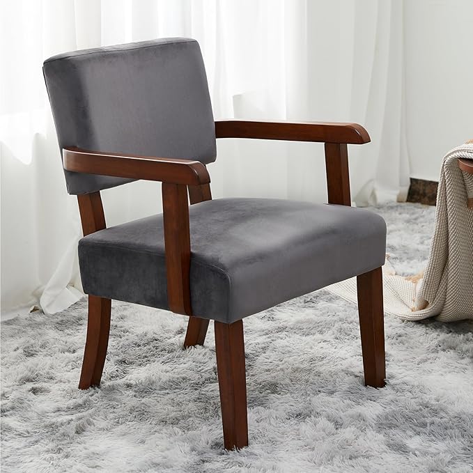 Accent Chair, Living Room Chairs Oversize with Soft Seat and Armrests for Living Room Dinning Room Bedroom Reading Room Waiting Room, AC01