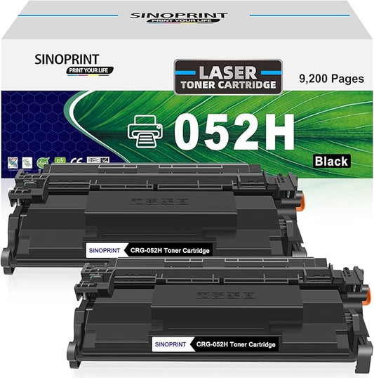 052H Toner Cartridge Compatible Replacement for Canon 052H 052 Toner Cartridge for Canon imageCLASS MF426dw MF424dw MF429dw LBP215dw LBP214dw Printer (Black, 2-Pack)