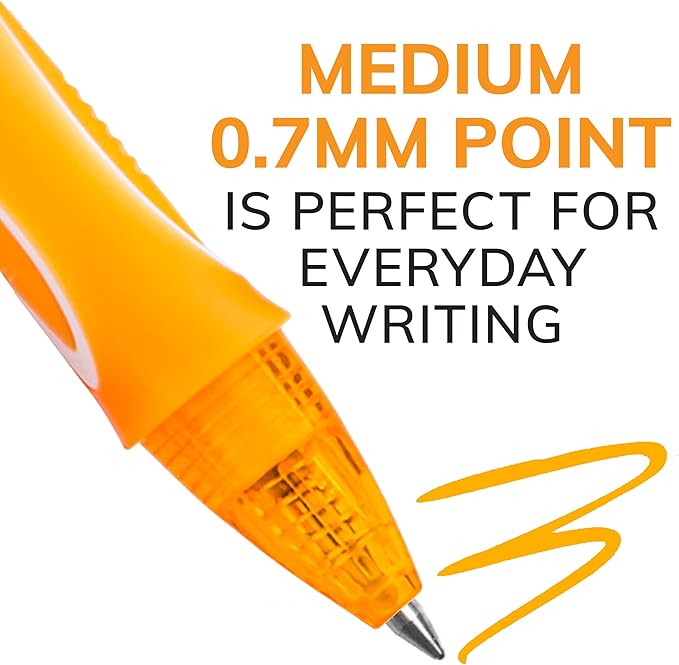 BIC Gelocity Quick Dry Ocean Themed Gel Pens, Medium Point (0.7mm), 8-Count Gel Pen Set, Colored Gel Pens for Note Taking and Journaling