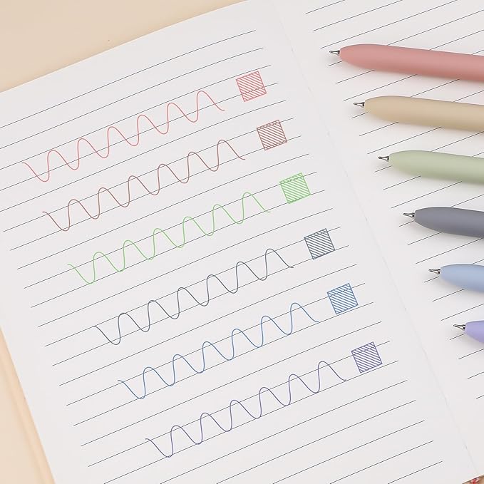 Ddaowanx Cat Gel Pens, 6 Assorted Colors 0.7mm Cute Colored Pens Fine Point Smooth Writing,Kawaii Office School Supplies,Cat Gifts for Women(6 Pcs Cat, Multicolor)