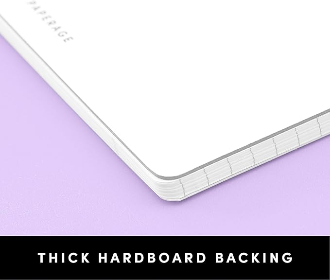 PAPERAGE Top Bound Spiral Notebook, 3 Pack, Lined Notepad, (Raspberry/Marigold/Mint), 70 Sheets (140 Pages) Per Notebook, Wide/Legal Ruled, 8.5 inches x 11 inches