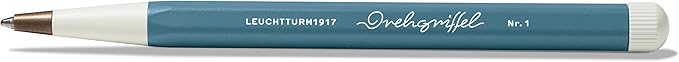 LEUCHTTURM1917 - Drehgriffel Writing Pen (Stone Blue) - Gel Pen with Black Ink Included
