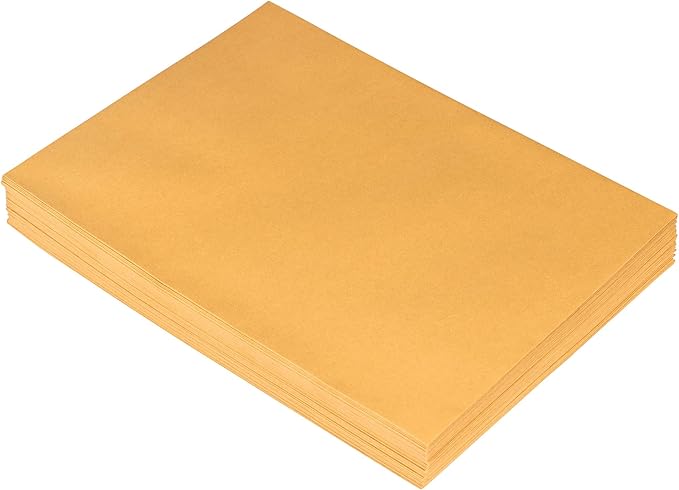 JAM PAPER 9 x 12 Open End Catalog Premium Envelopes with Peel and Seal Closure - Brown Kraft Manila - Bulk 250/Box