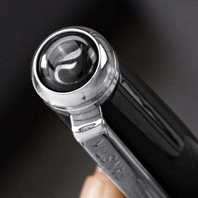 Customized Black & Silver Luxury Rollerball pen (Made In USA) fancy gift set for women, Chrome Finish, Professional executive pen gift set for men (Lux Custom-Rollerball Black-Silver)